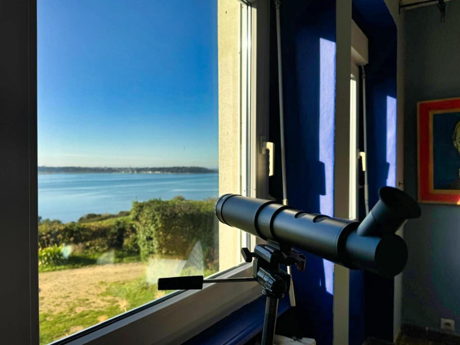 Kermartin - Maison De Famille Avec Vue Sur La Baie De Morlaix Plouézocʼh Kültér fotó